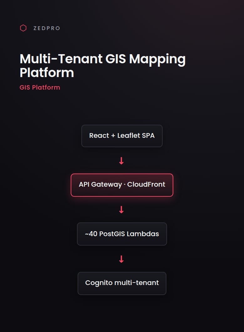 Multi-Tenant GIS Mapping Platform project visual